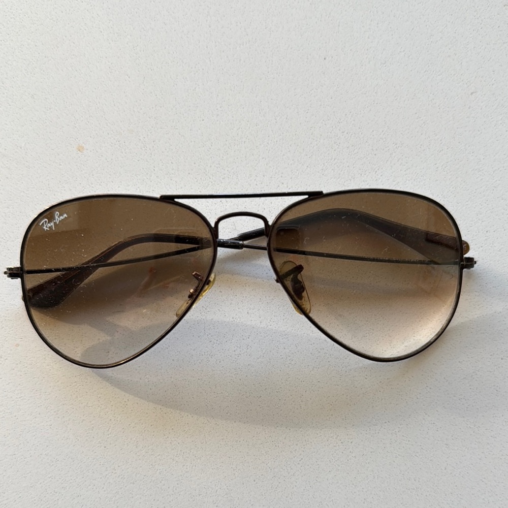 Ray-Ban Brown Aviator Sunglasses
